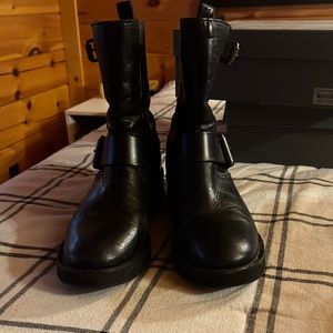 Sadie biker boot with shearling - All Saints